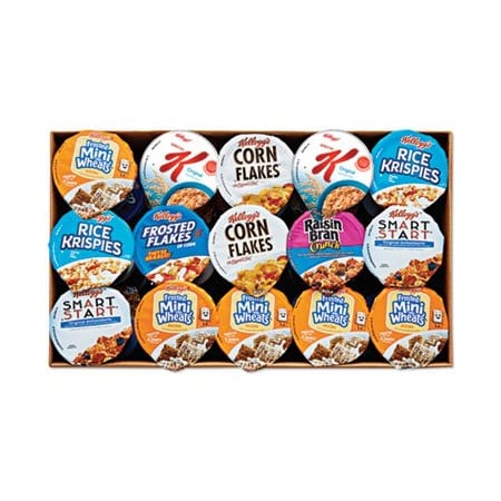 Kelloggs Breakfast Cereal - Single Serve, Classic Assortment, 2.1 Oz Cup, 60PK 12609